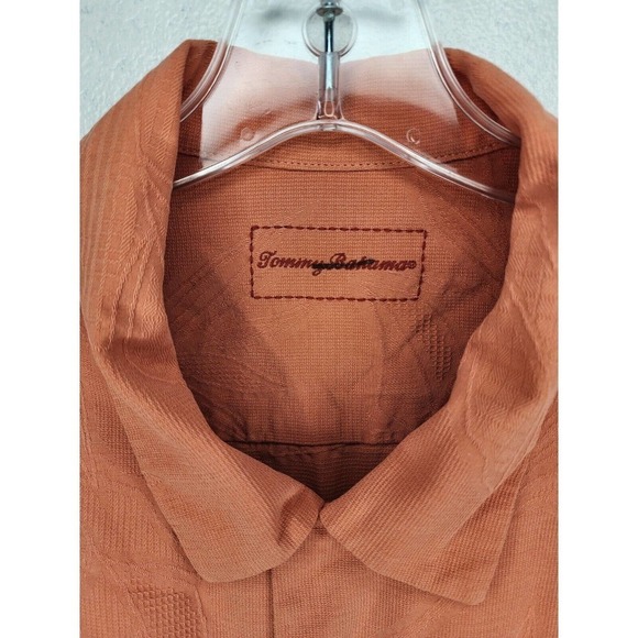 Tommy Bahama Mens Coral 100% Silk Short Sleeve Button Down Hawaiian Shirt XL - Picture 4 of 15